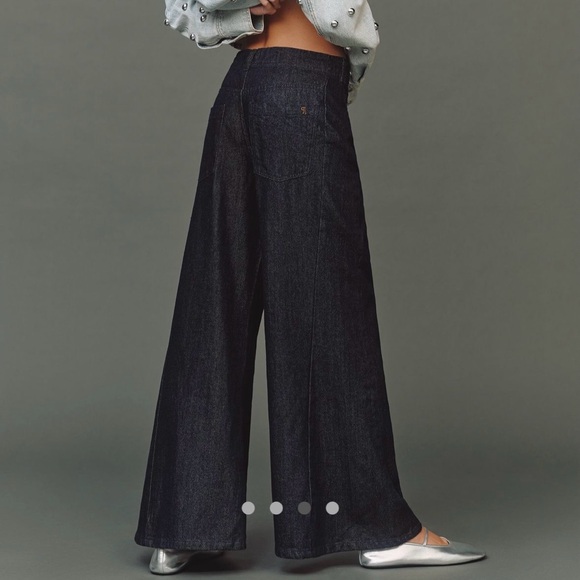 The Aldi Sparkle Mid-Rise Flare Pants by Pilcro, Size 28 - Picture 3 of 6